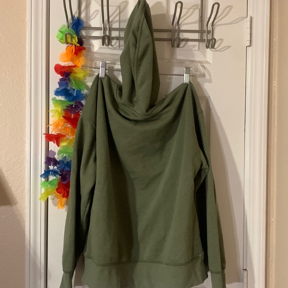 Old navy green zip up hoodie